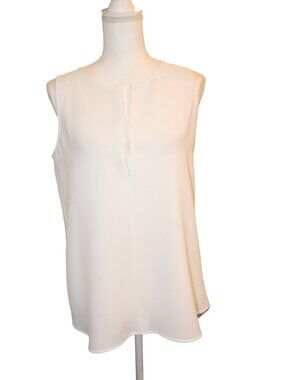 Theory White Sleeveless Blouse, Medium NWT